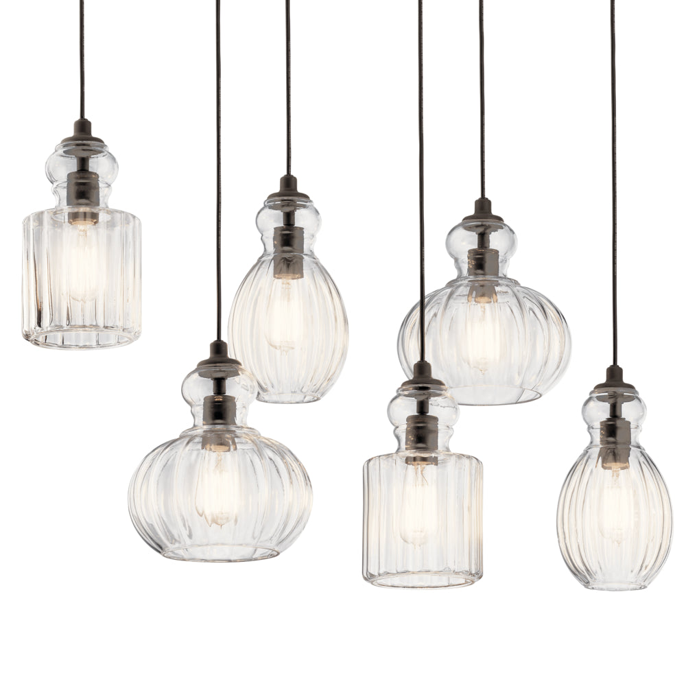 KICHLER, RIVIERA CHANDELIER, LINEAR LIGHT