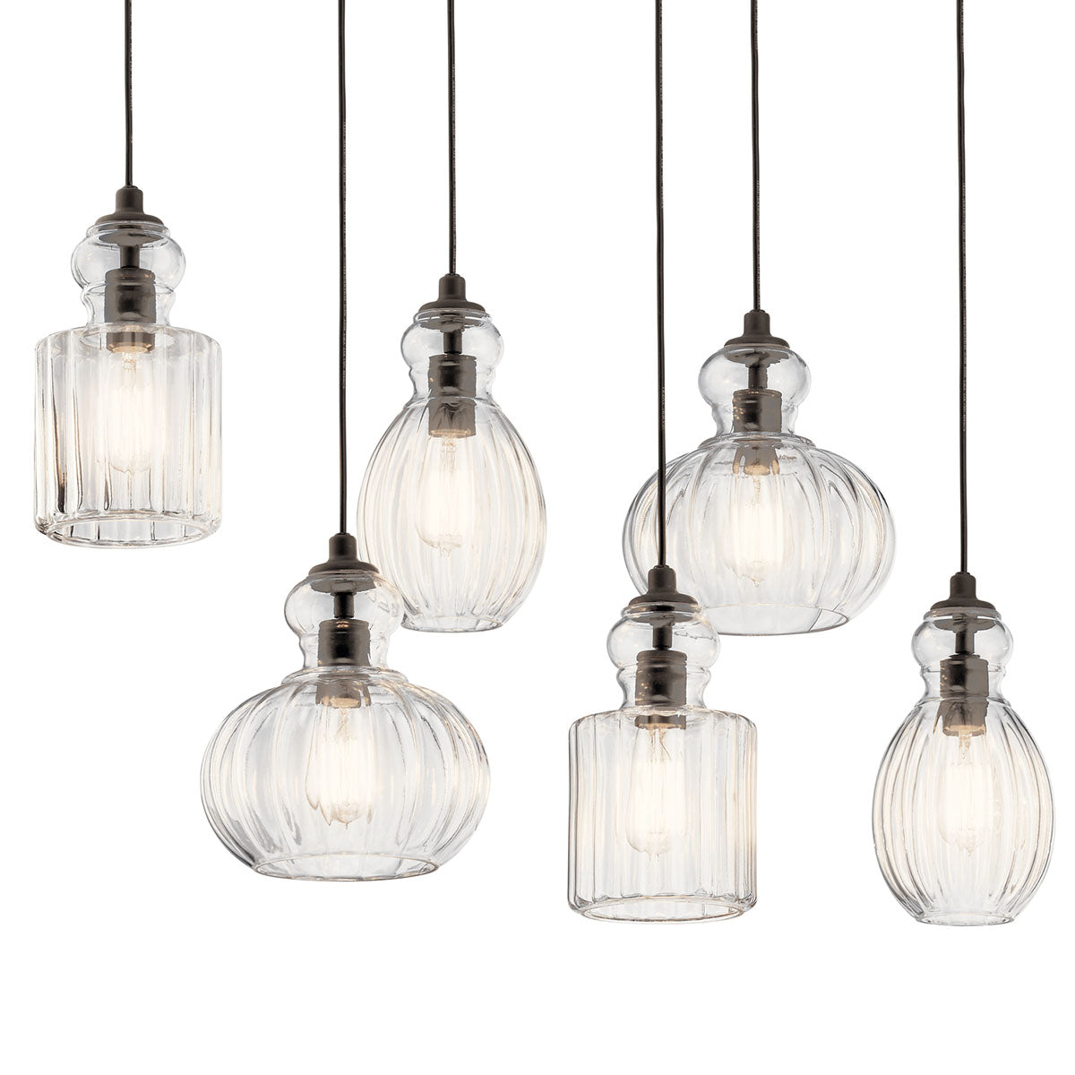 KICHLER, RIVIERA CHANDELIER, LINEAR LIGHT