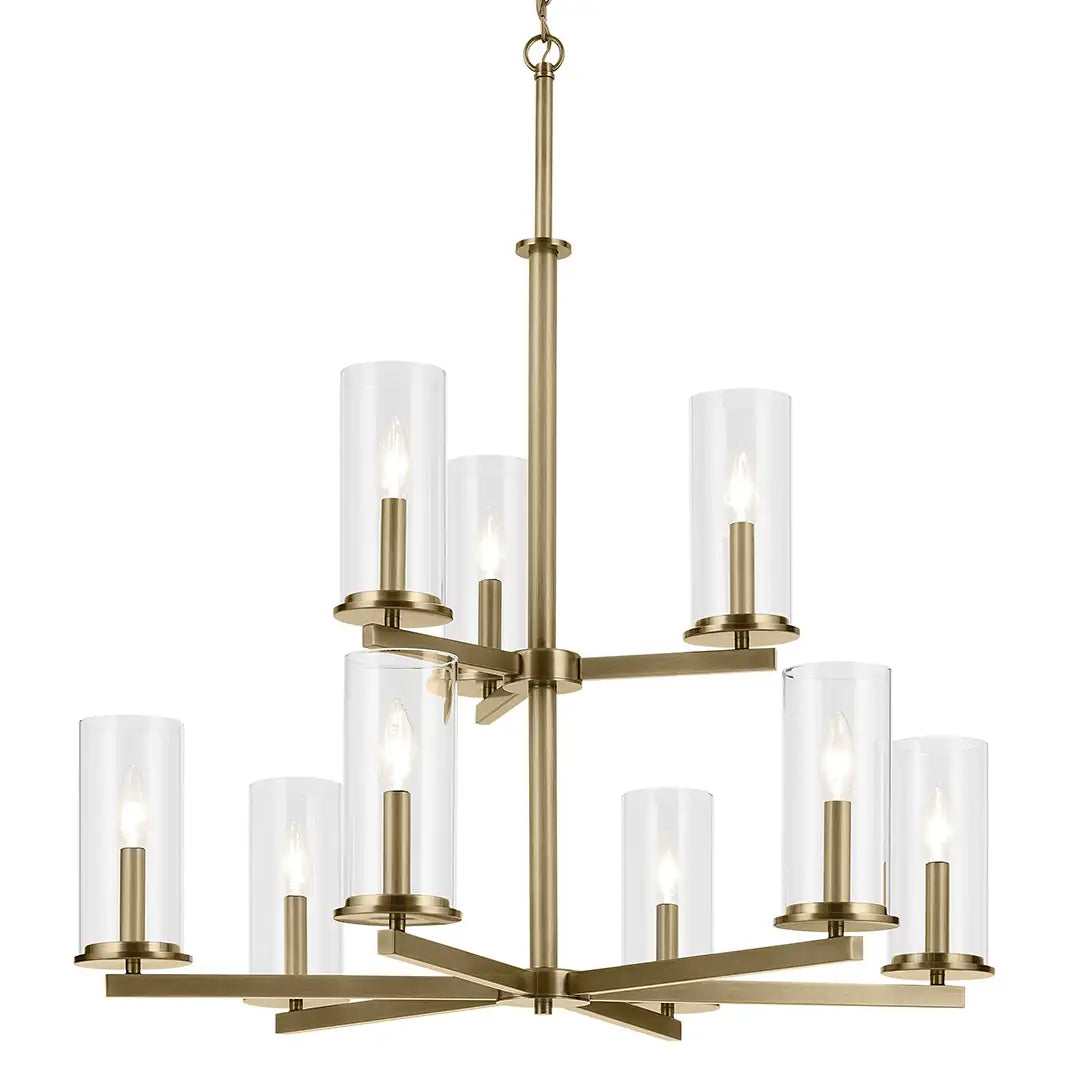 KICHLER, CROSBY CHANDELIER, CHANDELIER LIGHT