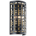 KICHLER, ALDERGATE WALL SCONCE, WALL SCONCES