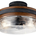 KICHLER, GRAND BANK CEILING LIGHTS, SEMI FLUSH MOUNT LIGHT