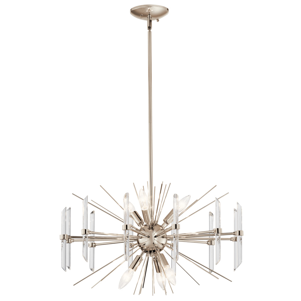 KICHLER, ERIS CHANDELIER, PENDANT LIGHT