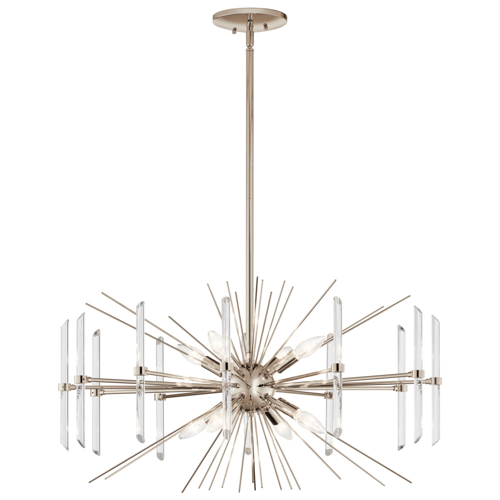 KICHLER, ERIS CHANDELIER, PENDANT LIGHT