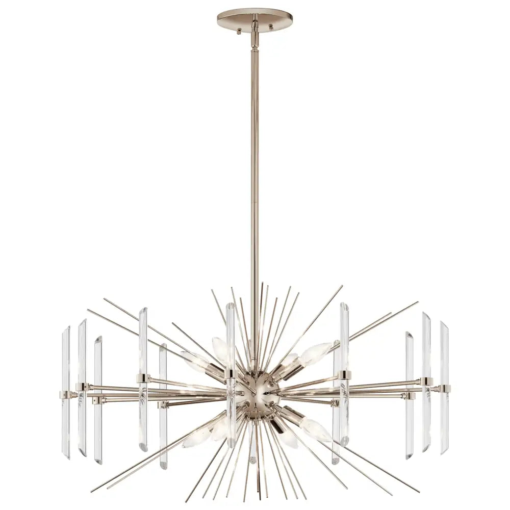 KICHLER, ERIS CHANDELIER, PENDANT LIGHT
