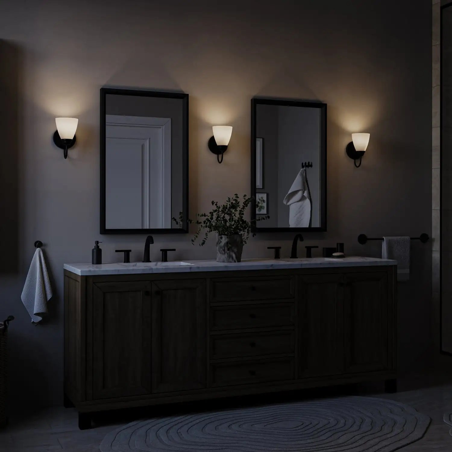 KICHLER, JOLIE WALL SCONCE, WALL SCONCES