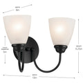 KICHLER, JOLIE BATH BRACKET, BATH VANITY LIGHT