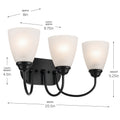 KICHLER, JOLIE BATH BRACKET, BATH VANITY LIGHT