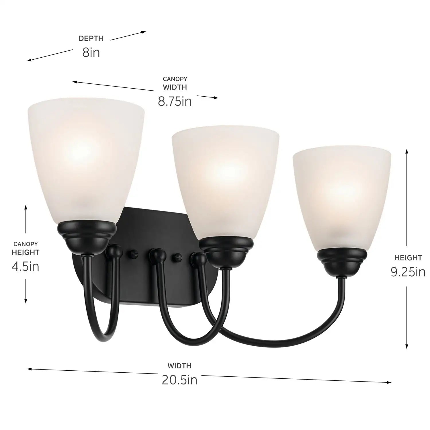 KICHLER, JOLIE BATH BRACKET, BATH VANITY LIGHT