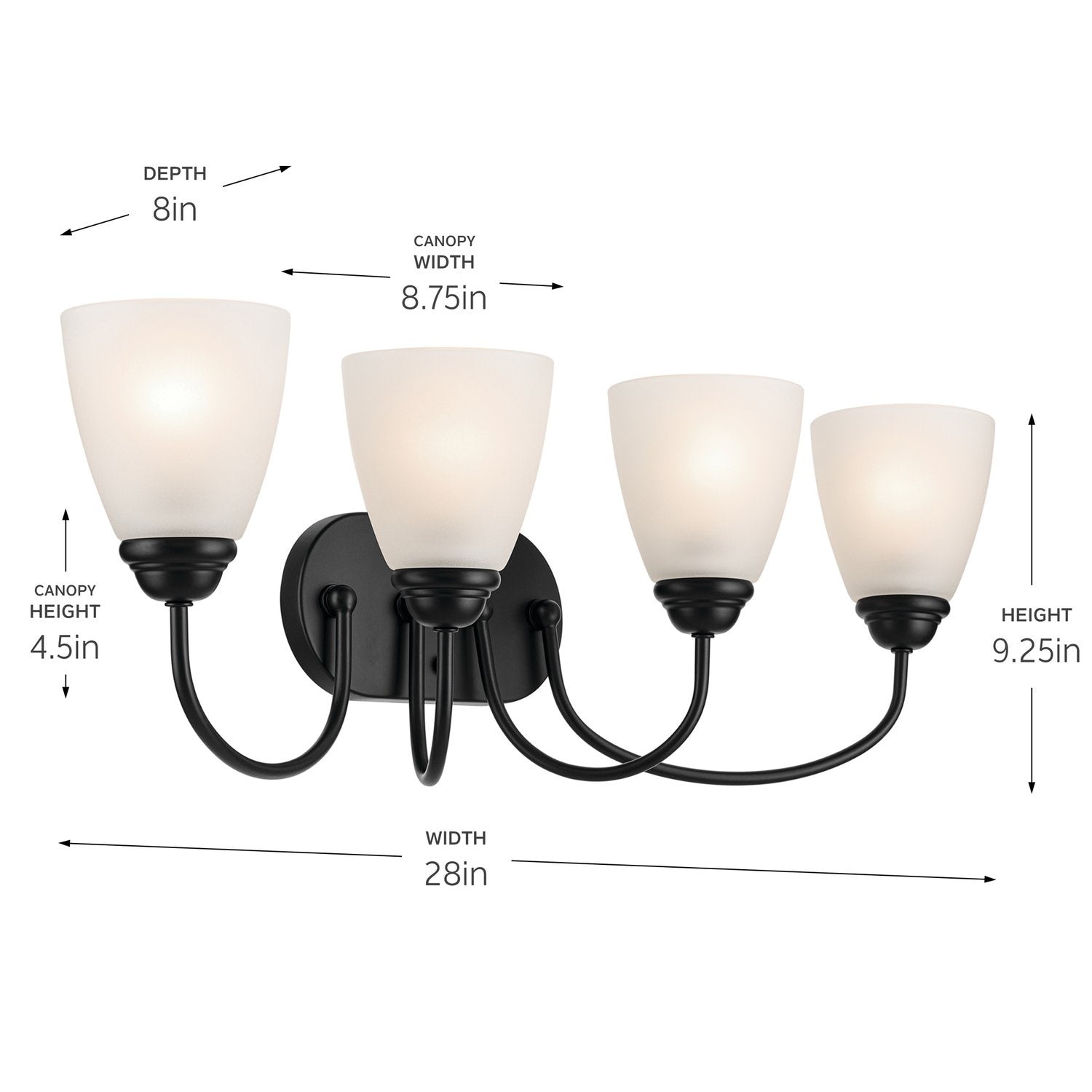 KICHLER, JOLIE BATH BRACKET, BATH VANITY LIGHT