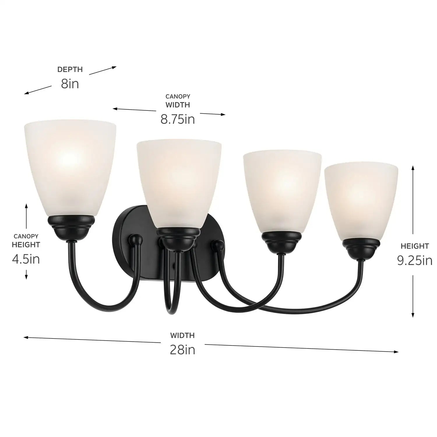 KICHLER, JOLIE BATH BRACKET, BATH VANITY LIGHT