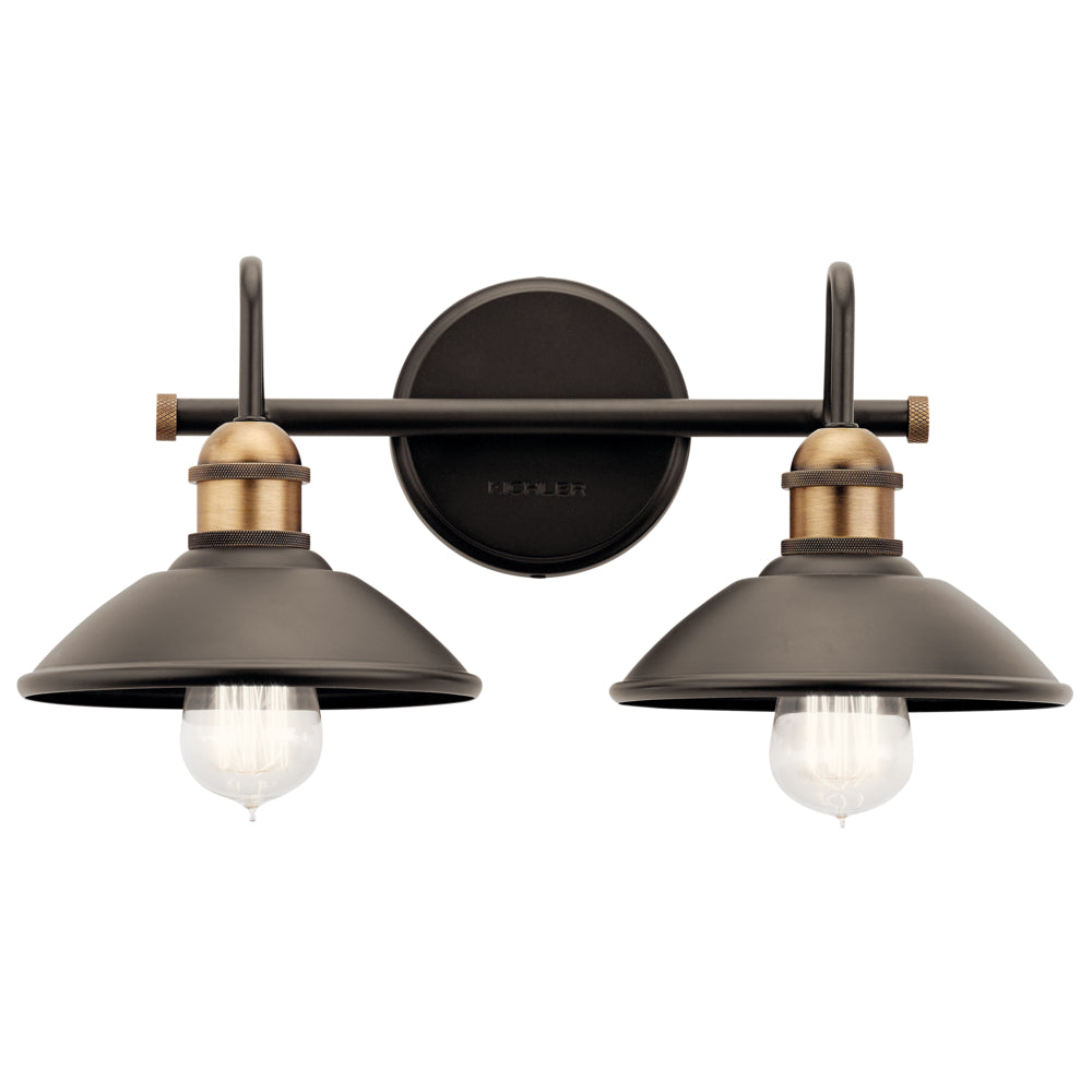 KICHLER, CLYDE BATH BRACKET, BATH VANITY LIGHT