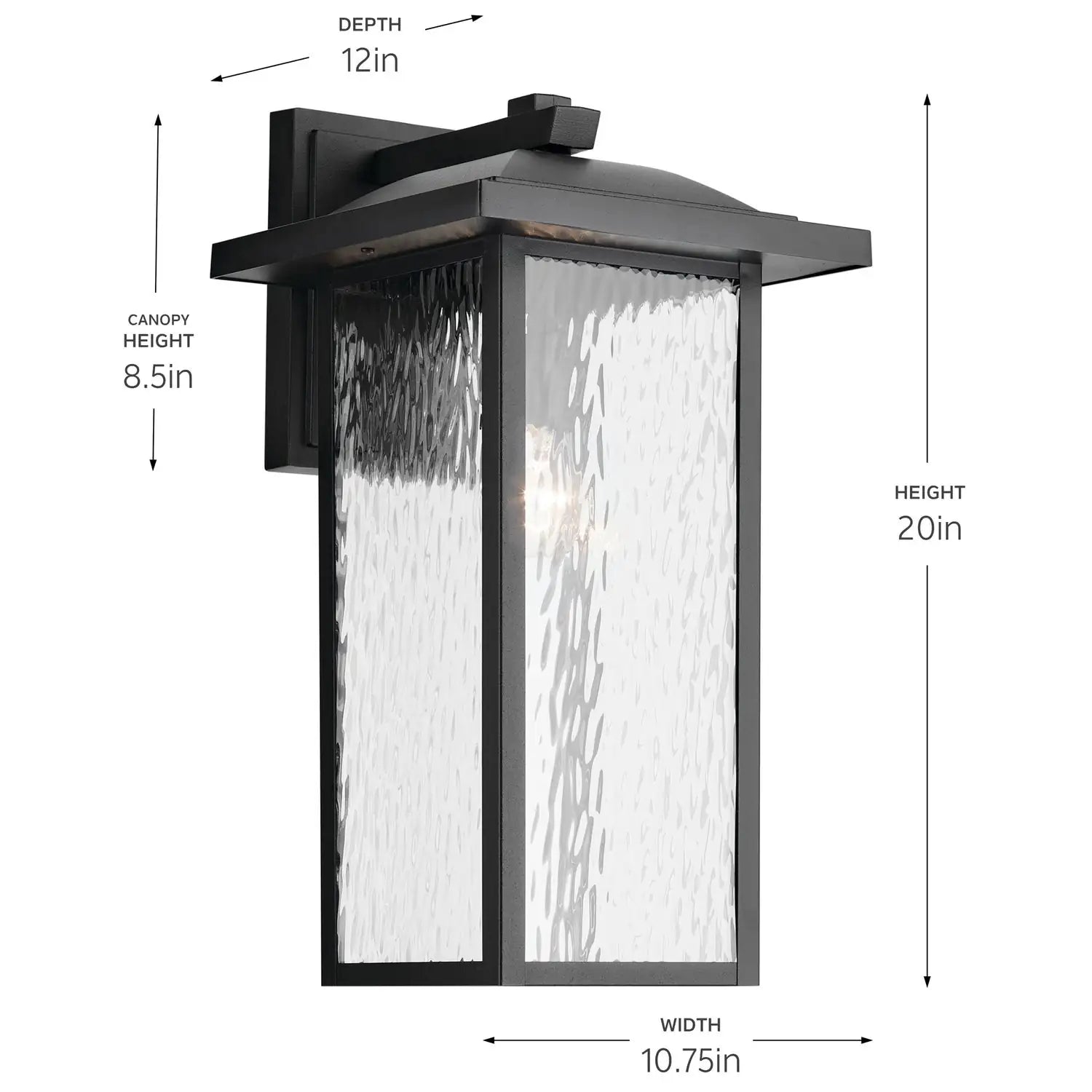 KICHLER, CAPANNA OUTDOOR, OUTDOOR WALL LIGHTS