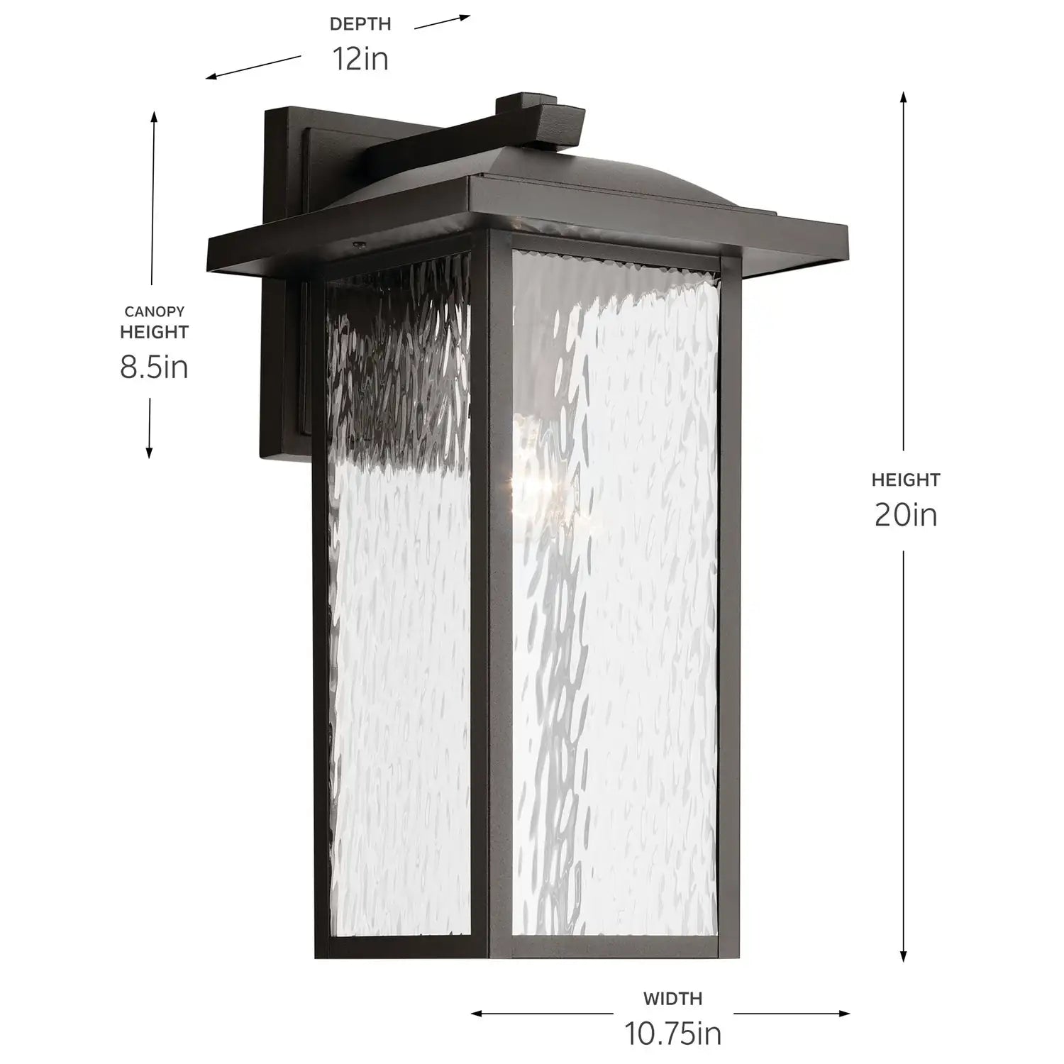 KICHLER, CAPANNA OUTDOOR, OUTDOOR WALL LIGHTS