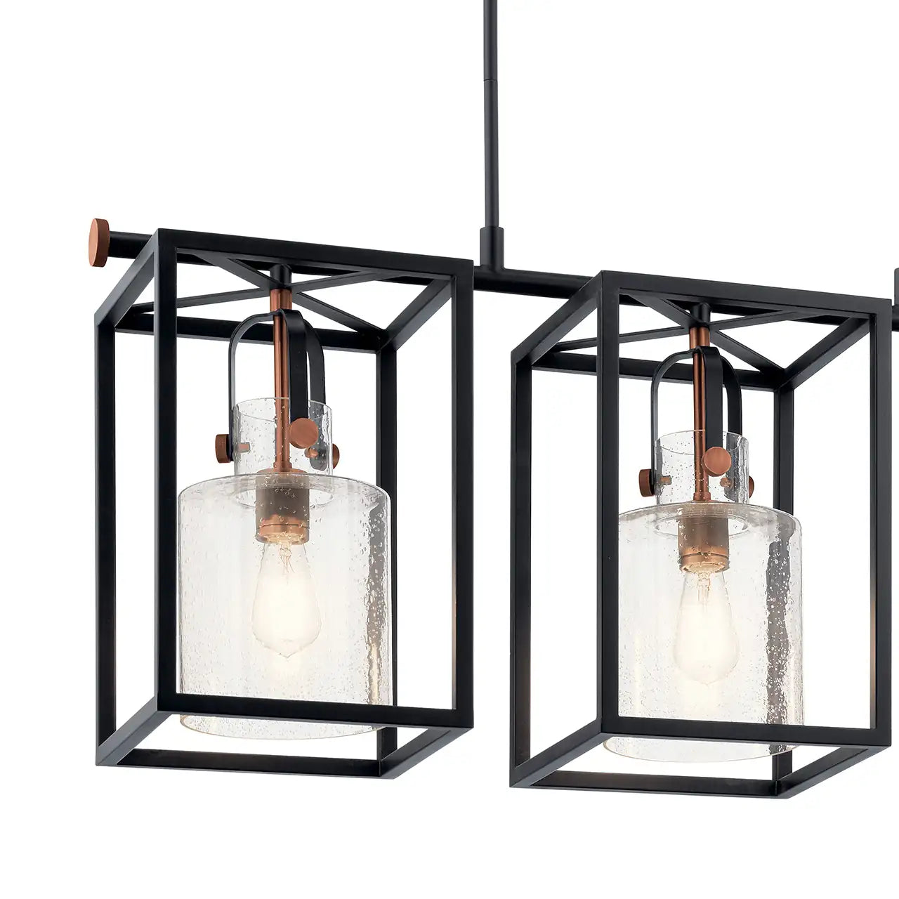 KICHLER, KITNER CHANDELIER, LINEAR LIGHT