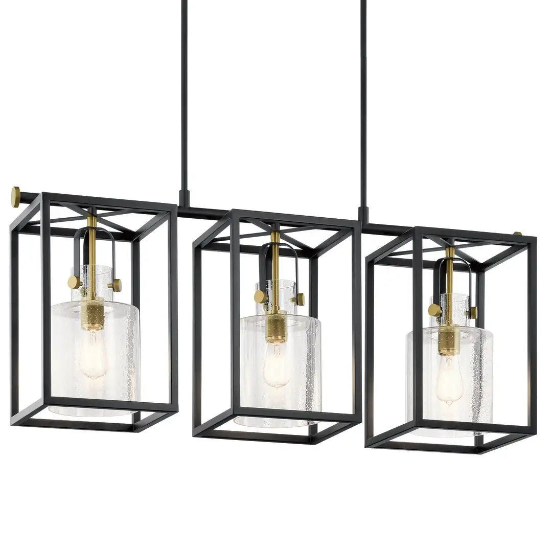 KICHLER, KITNER CHANDELIER, LINEAR LIGHT
