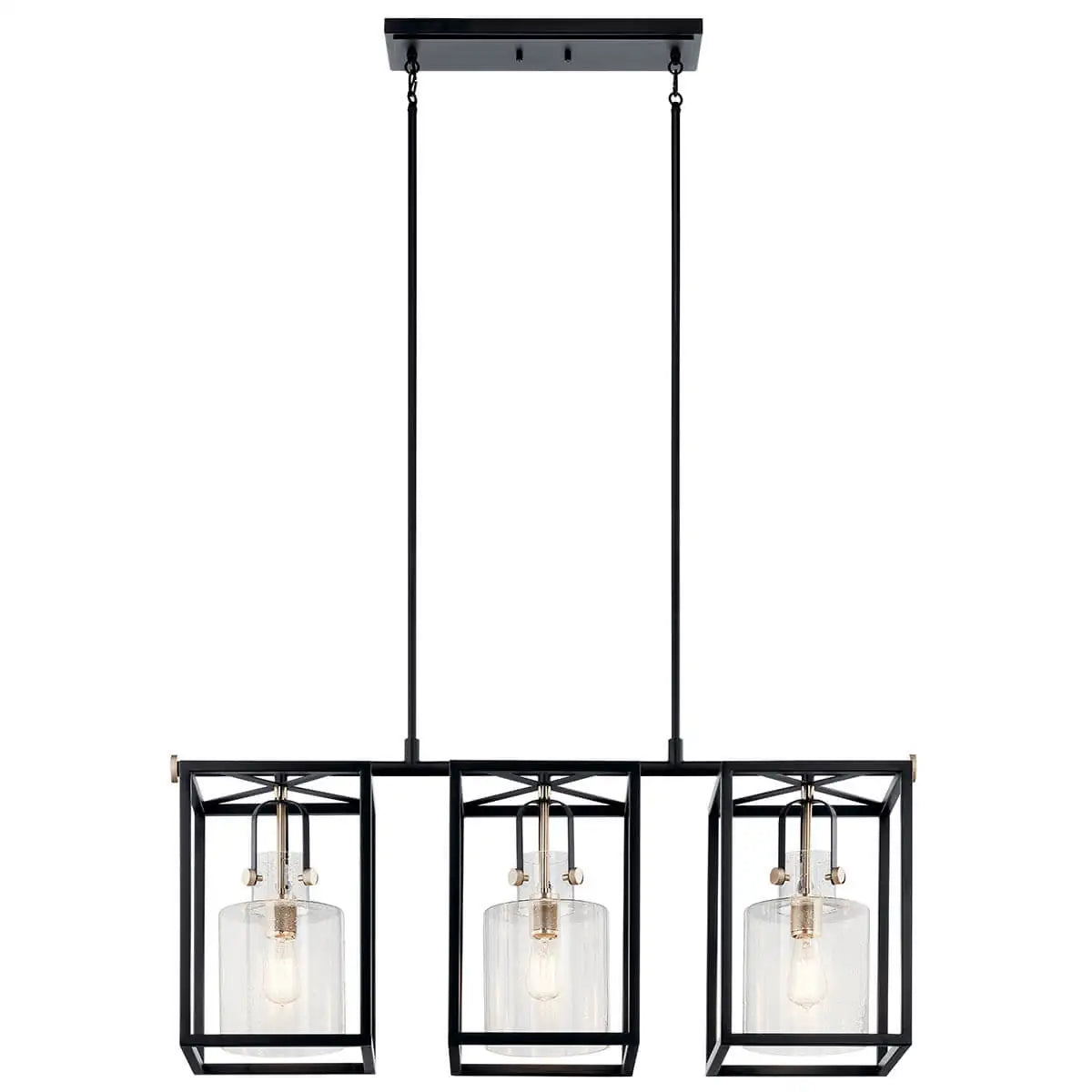 KICHLER, KITNER CHANDELIER, LINEAR LIGHT