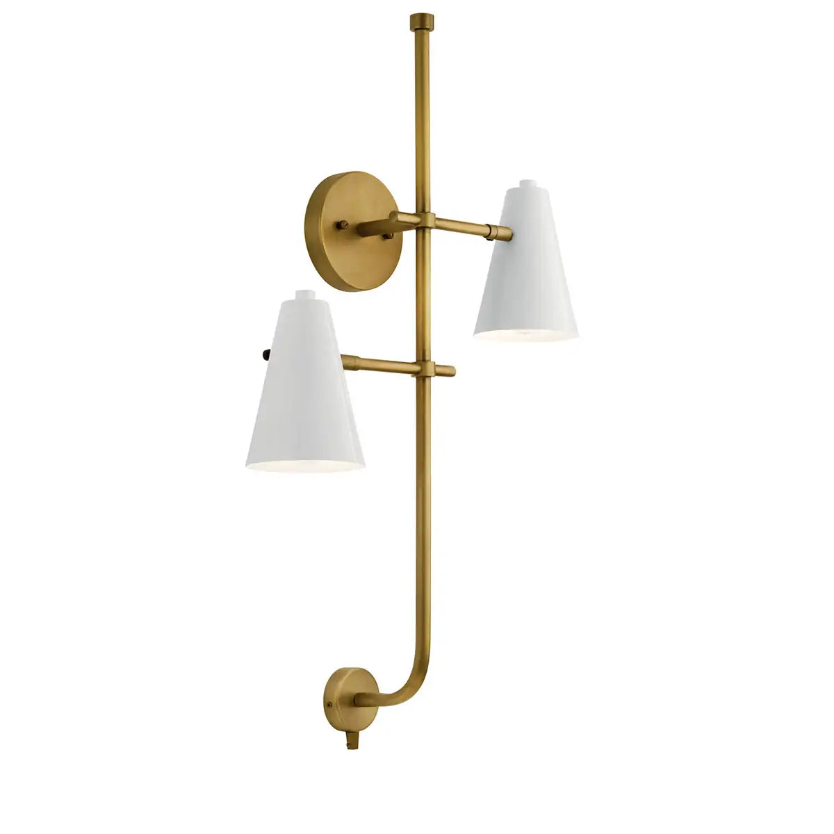 KICHLER, SYLVIA 2 LIGHT WALL SCONCE, WALL SCONCES