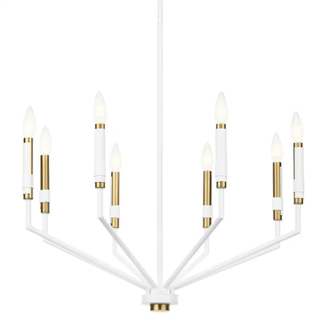 KICHLER, ARMAND CHANDELIER, LINEAR LIGHT