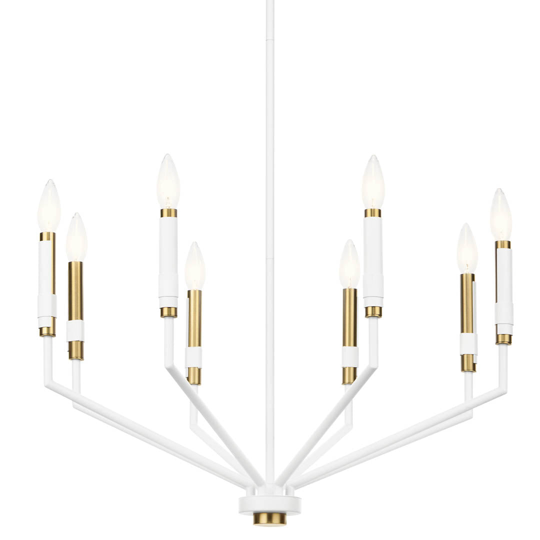 KICHLER, ARMAND CHANDELIER, LINEAR LIGHT