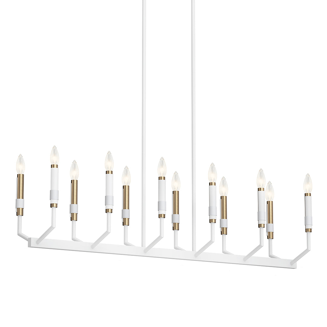 KICHLER, ARMAND CHANDELIER, LINEAR LIGHT