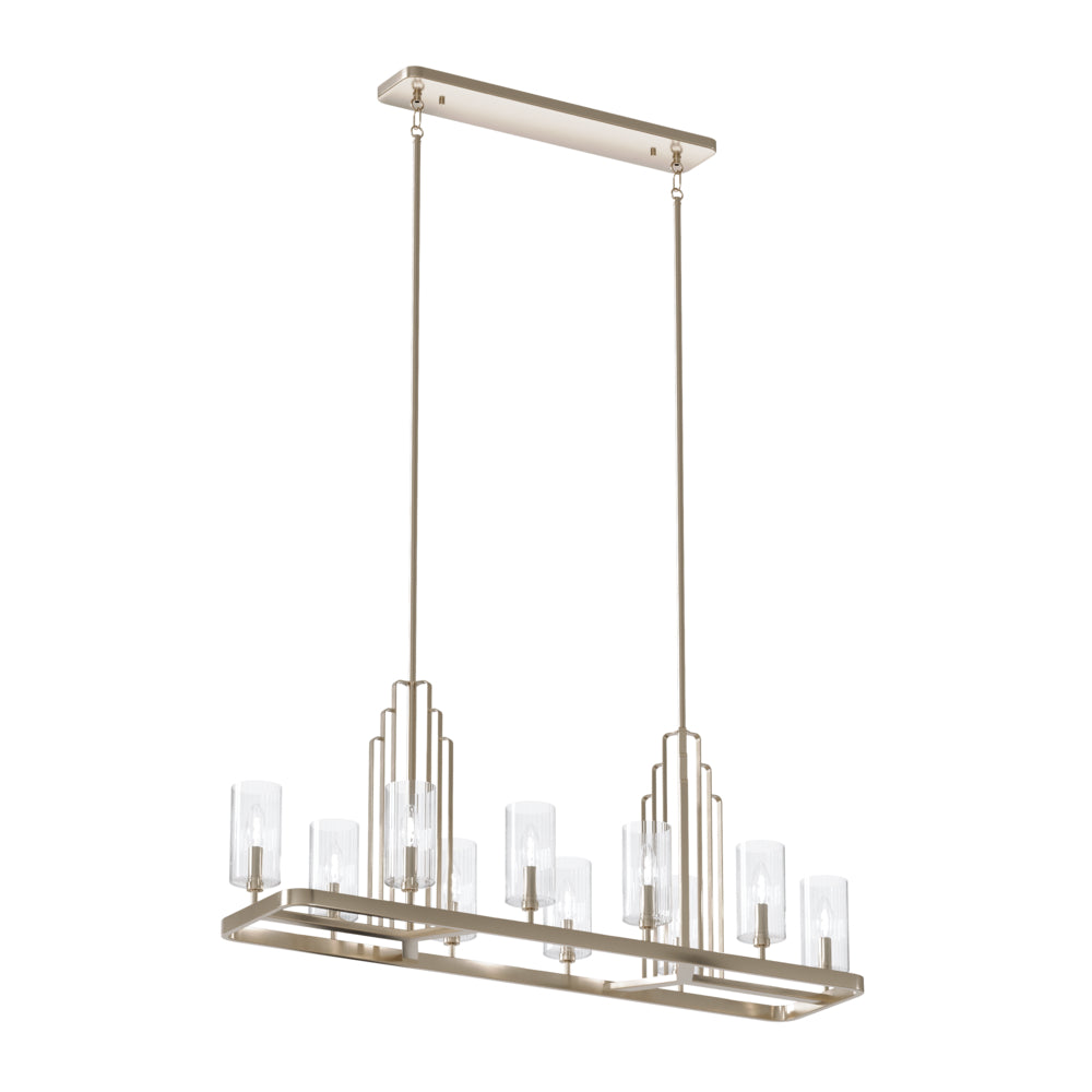 KICHLER, KIMROSE CHANDELIER, LINEAR LIGHT