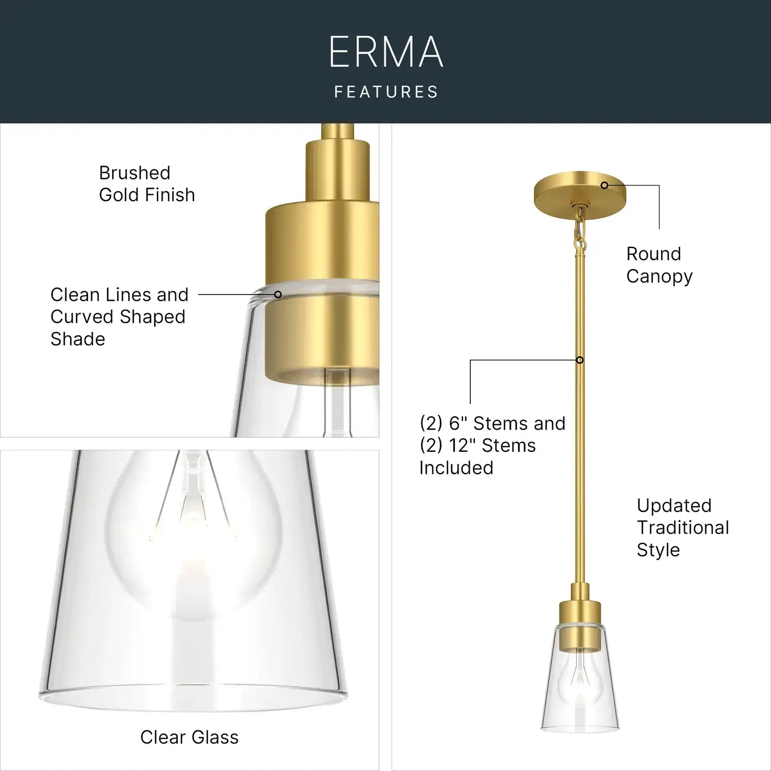 KICHLER, Erma Pendants, PENDANT LIGHT