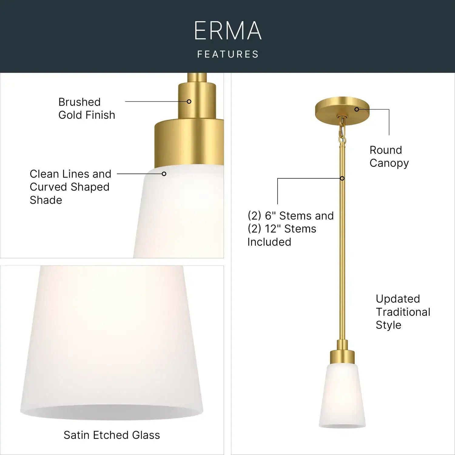 KICHLER, Erma Pendants, PENDANT LIGHT