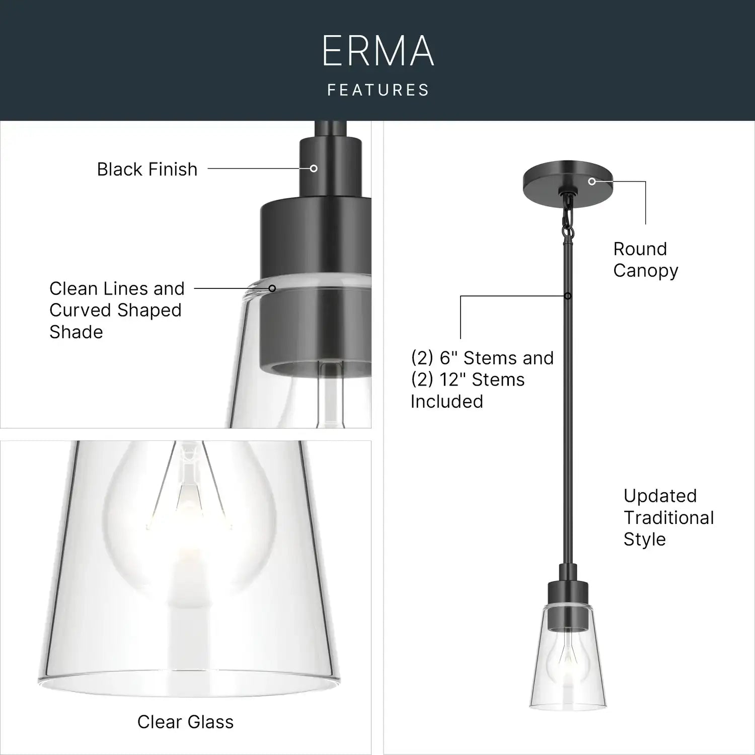 KICHLER, Erma Pendants, PENDANT LIGHT