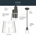 KICHLER, Erma Pendants, PENDANT LIGHT