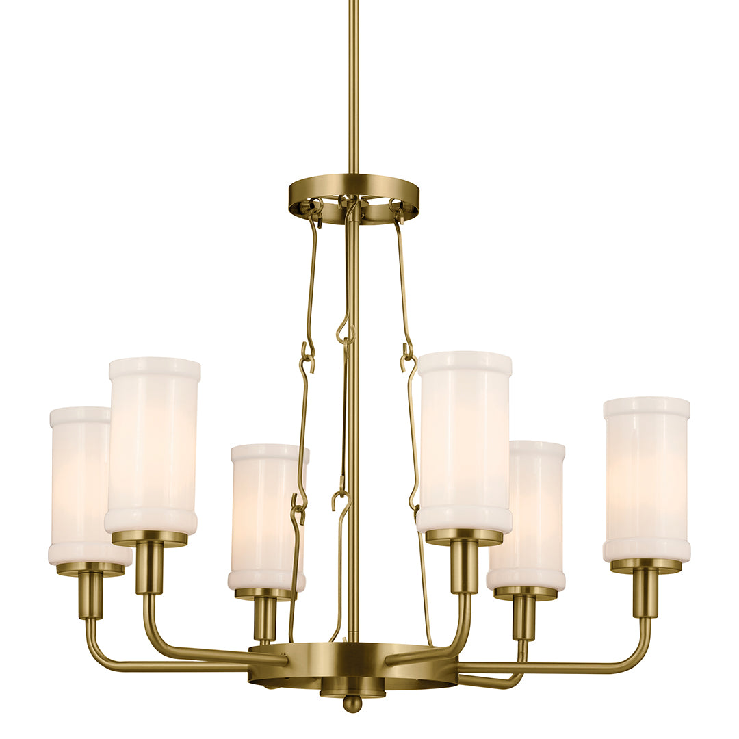 KICHLER, VETIVENE CHANDELIER, LINEAR LIGHT
