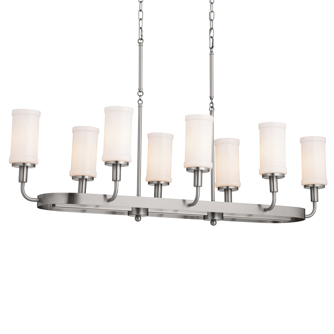 KICHLER, VETIVENE CHANDELIER, LINEAR LIGHT