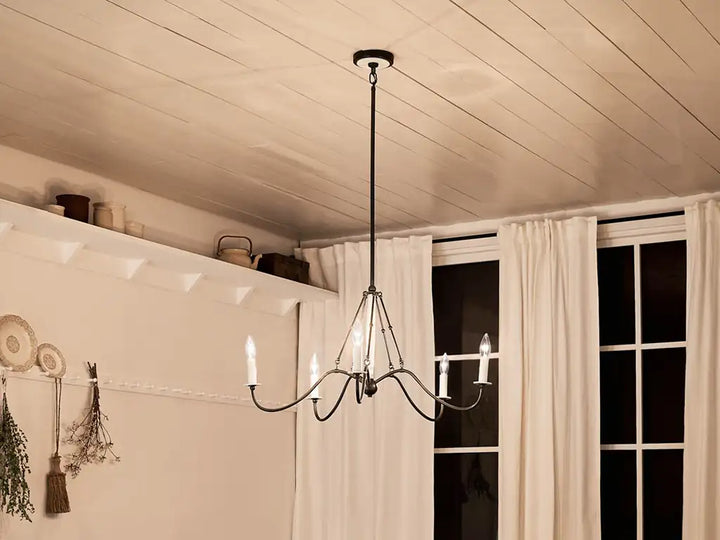 KICHLER, FREESIA CHANDELIER, LINEAR LIGHT