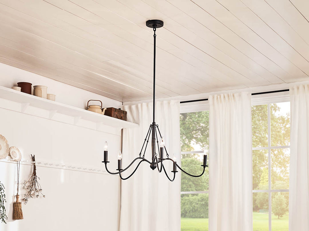 KICHLER, FREESIA CHANDELIER, LINEAR LIGHT