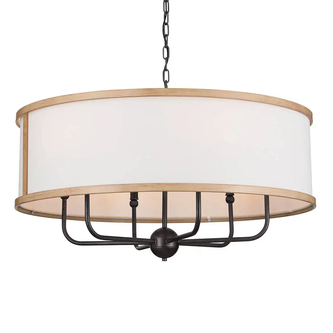 KICHLER, HEDDLE CHANDELIER, LINEAR LIGHT