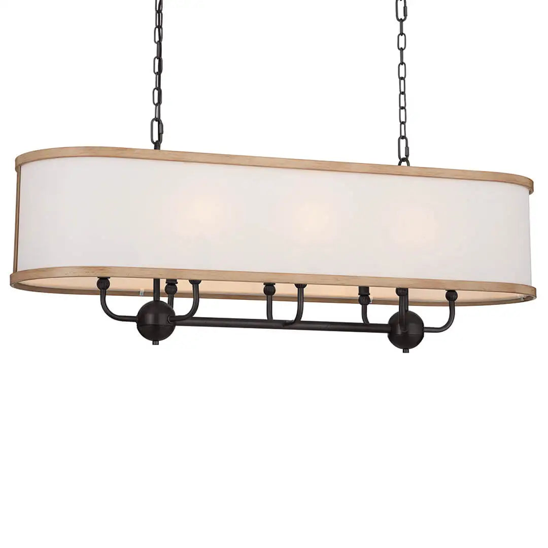 KICHLER, HEDDLE CHANDELIER, LINEAR LIGHT