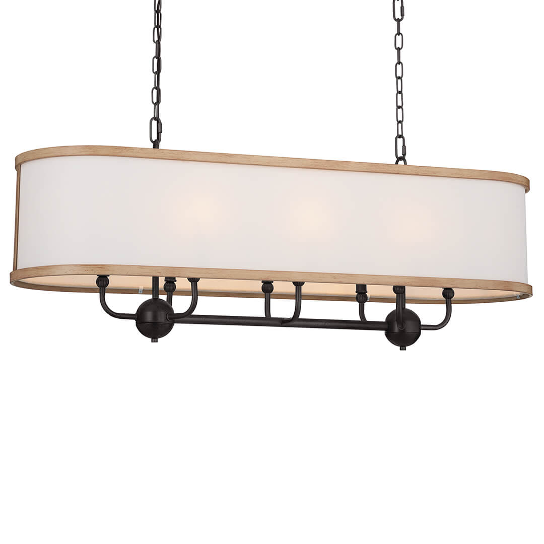 KICHLER, HEDDLE CHANDELIER, LINEAR LIGHT