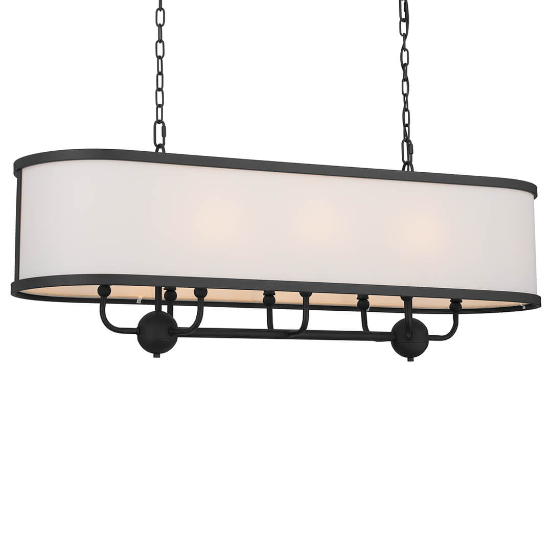 KICHLER, HEDDLE CHANDELIER, LINEAR LIGHT