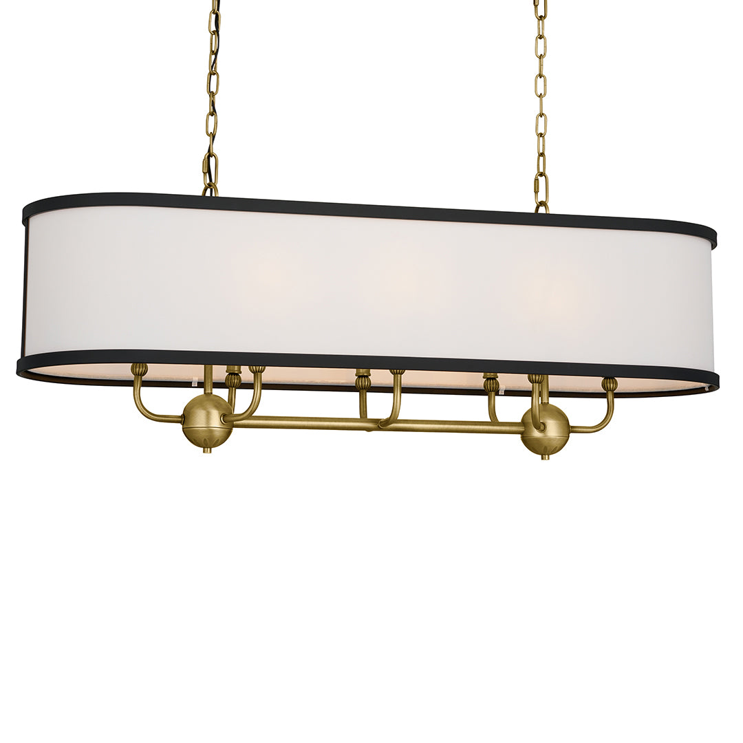 KICHLER, HEDDLE CHANDELIER, LINEAR LIGHT