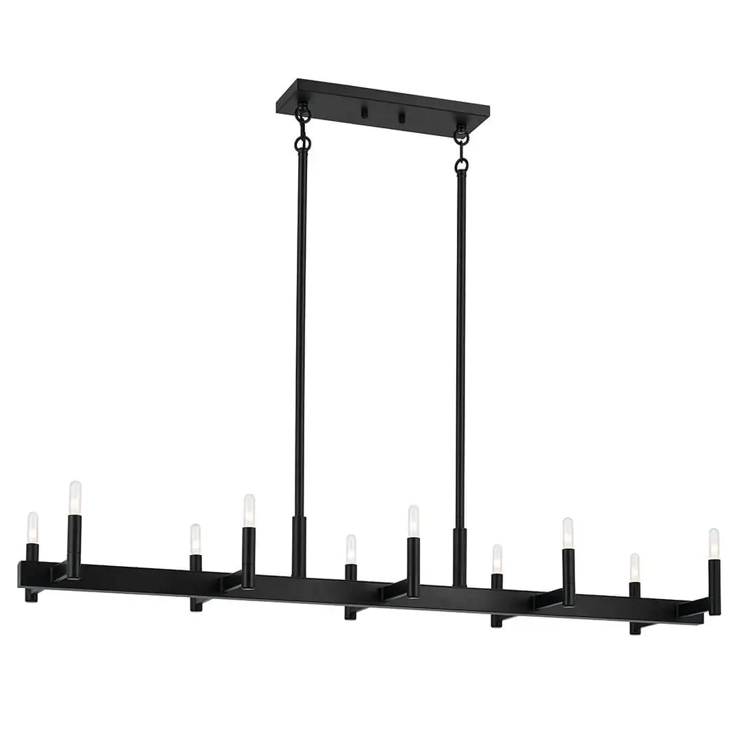 KICHLER, ERZO CHANDELIER, LINEAR LIGHT
