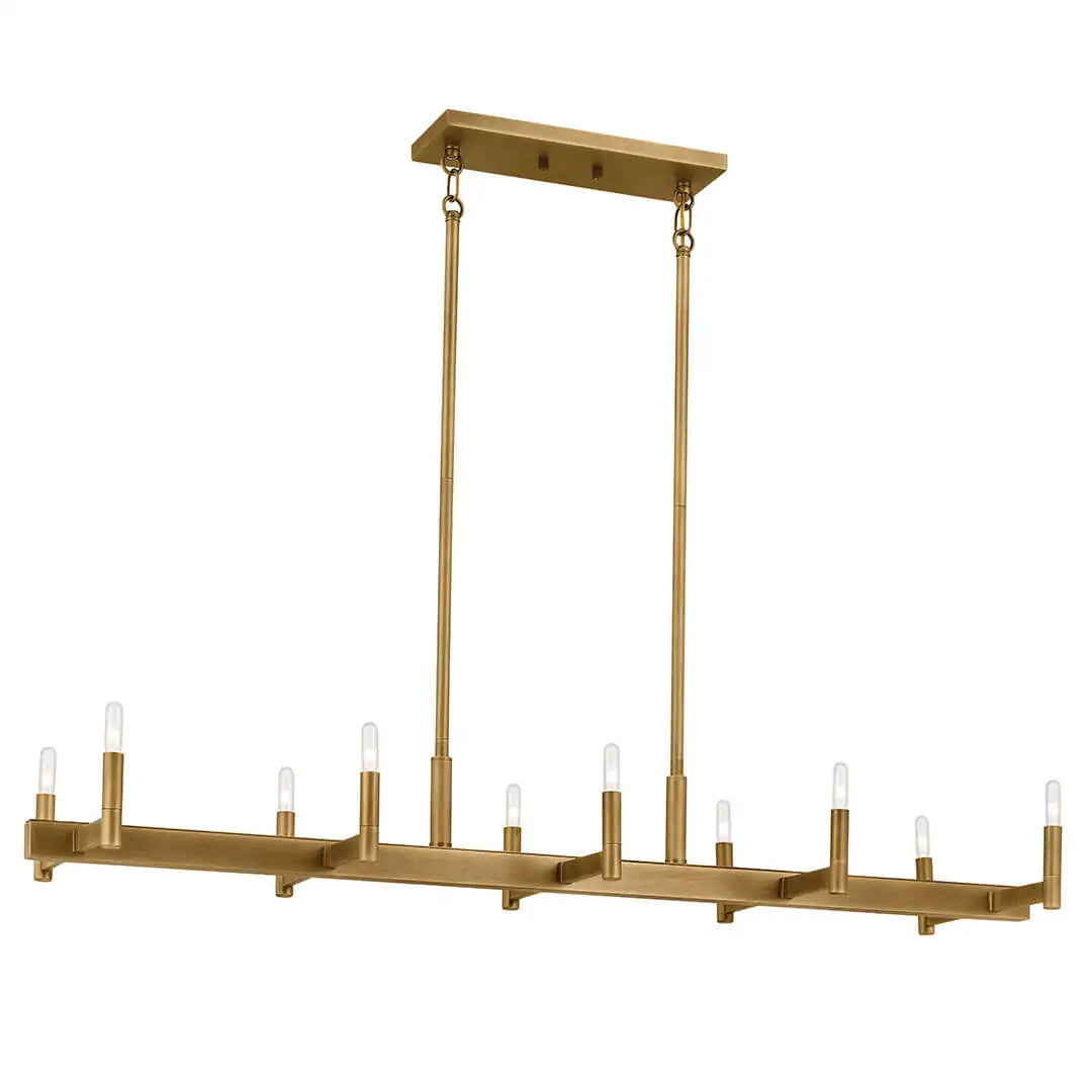 KICHLER, ERZO CHANDELIER, LINEAR LIGHT