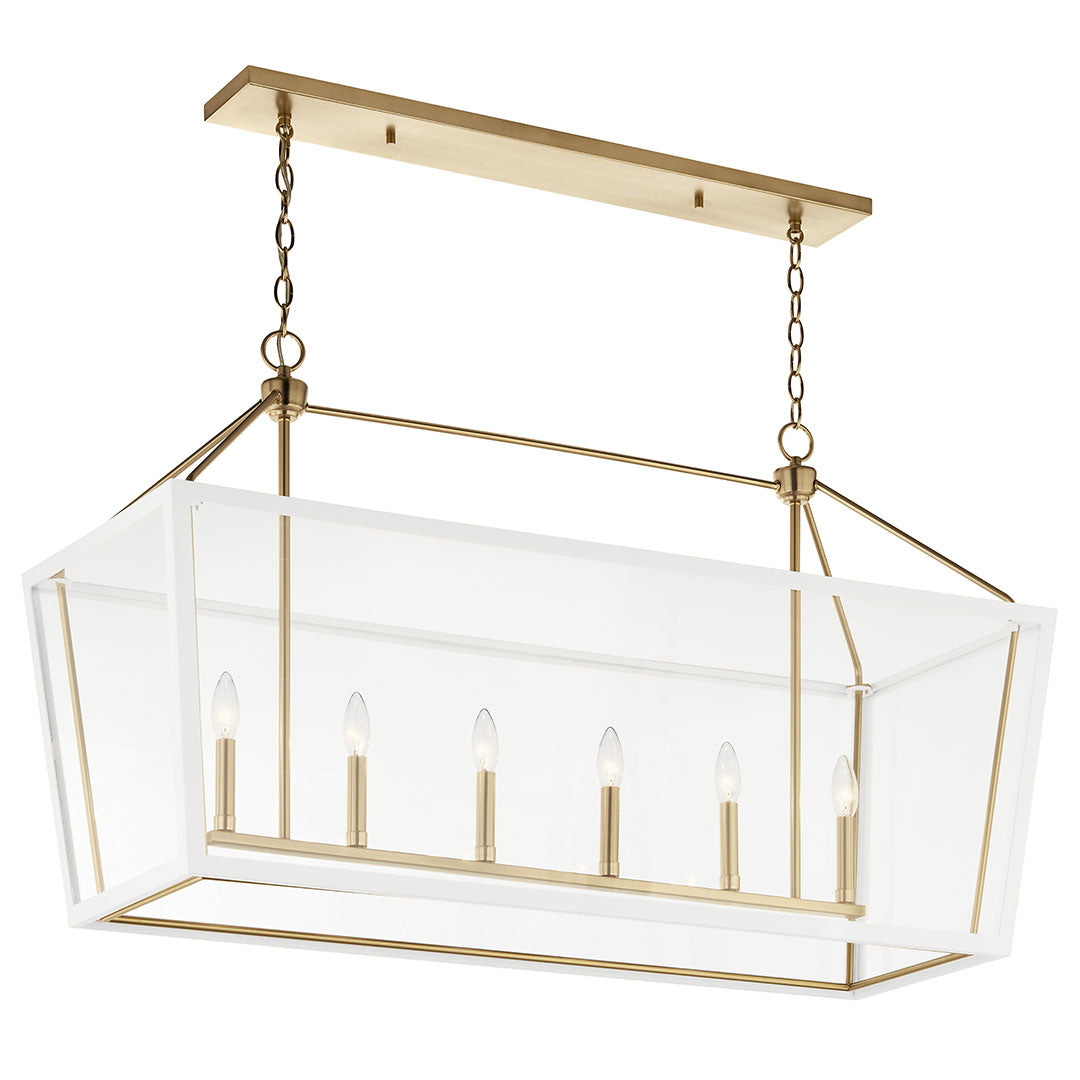KICHLER, DELVIN CHANDELIER, LINEAR LIGHT