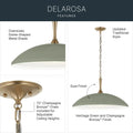 KICHLER, Delarosa Pendants, PENDANT LIGHT