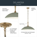 KICHLER, Delarosa Pendants, PENDANT LIGHT