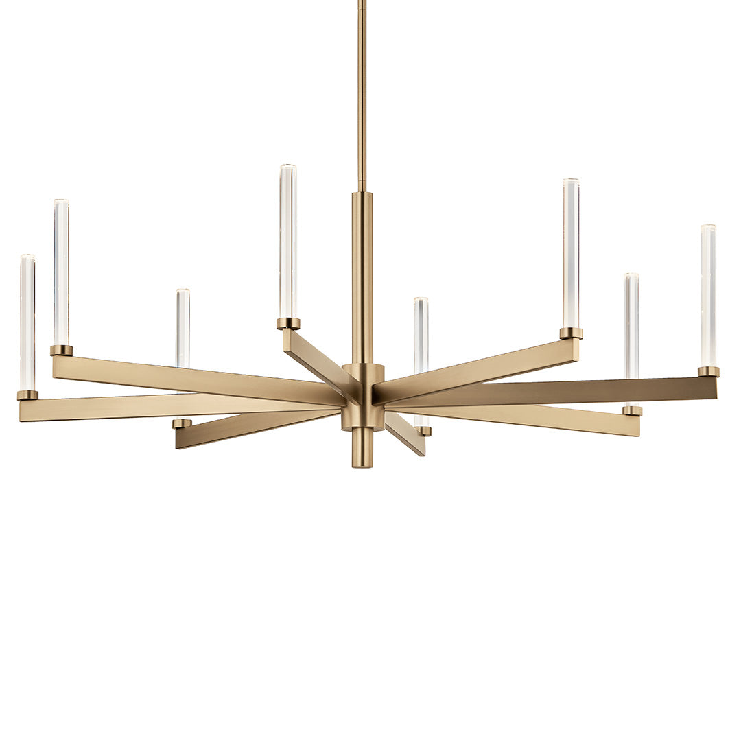 KICHLER, SYCARA CHANDELIER, LINEAR LIGHT