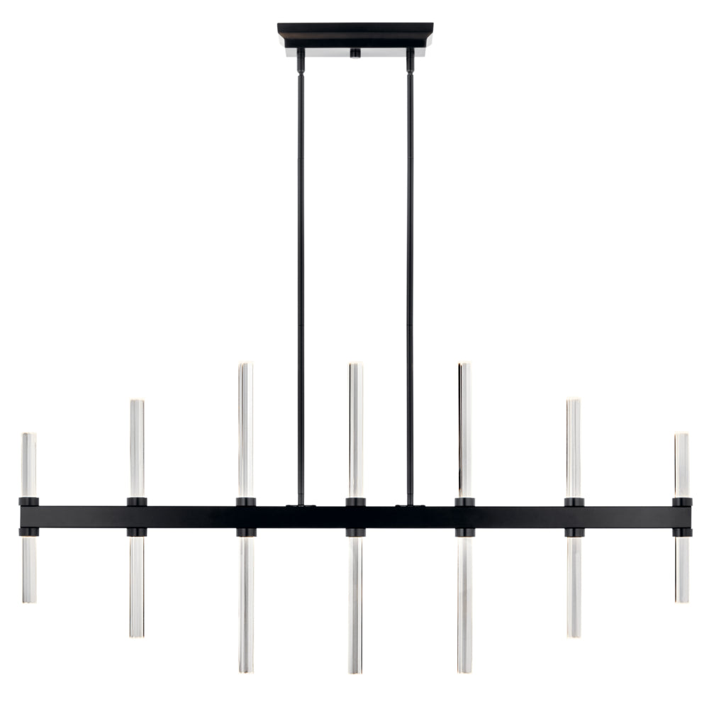 KICHLER, SYCARA CHANDELIER, LINEAR LIGHT