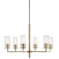 KICHLER, VELESTINO CHANDELIER, LINEAR LIGHT