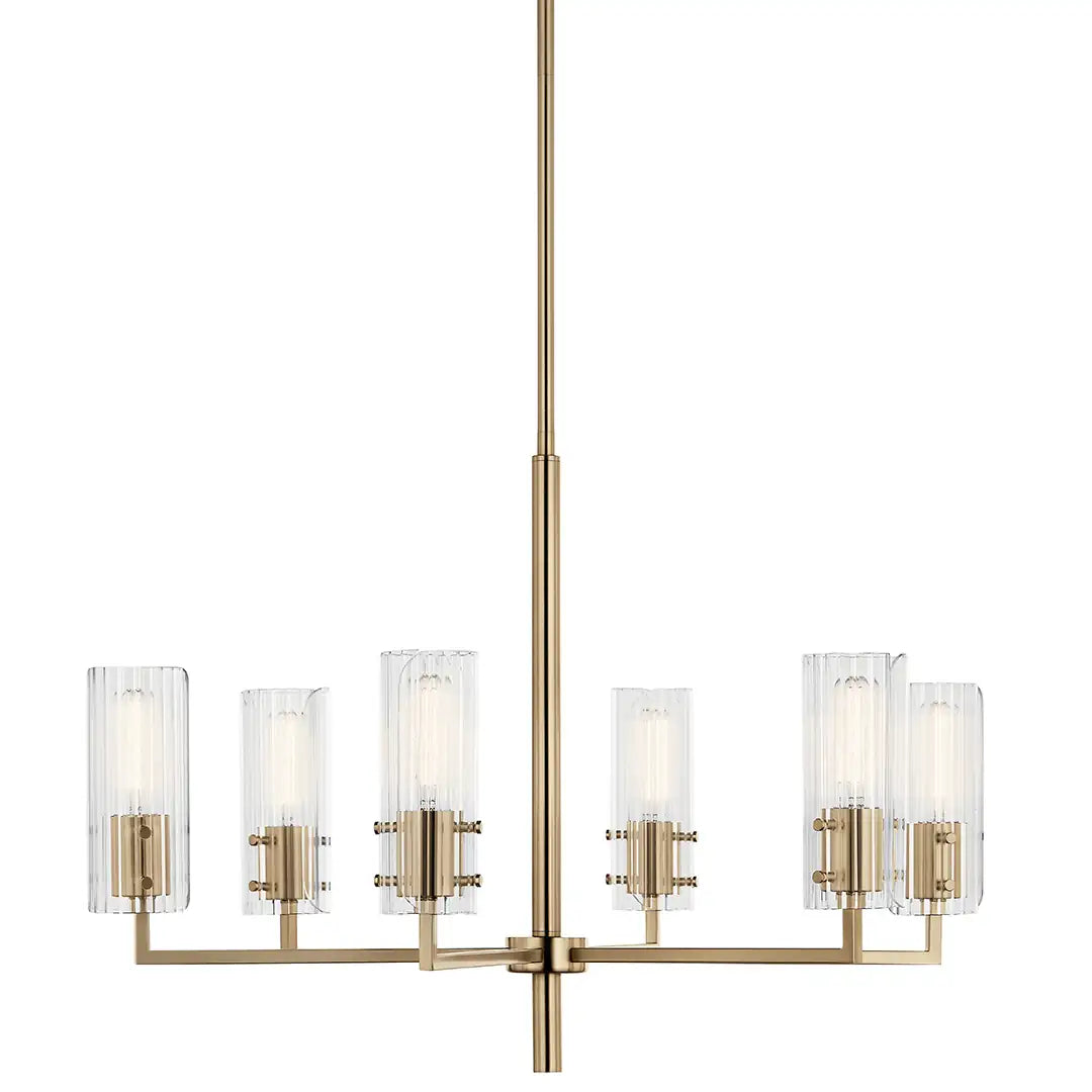 KICHLER, VELESTINO CHANDELIER, LINEAR LIGHT