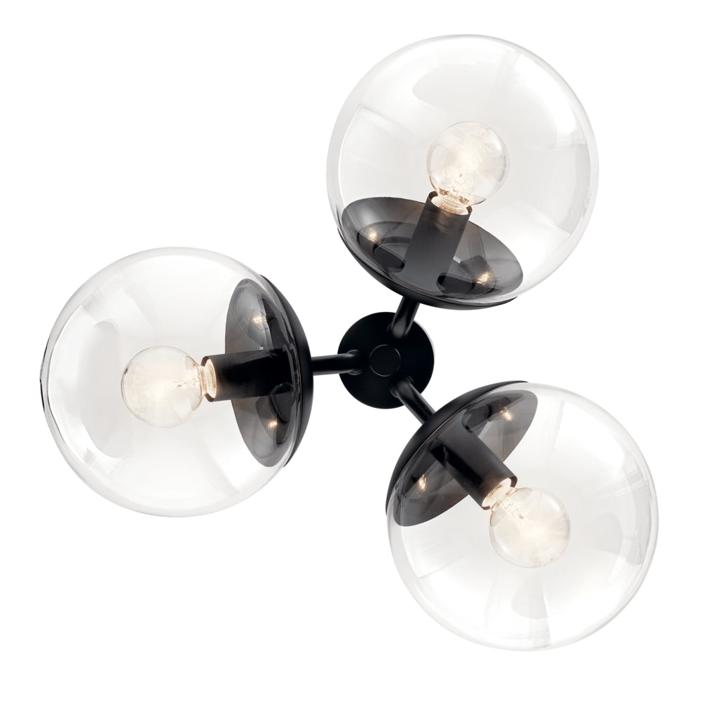 KICHLER, SILVARIOUS CHANDELIER, SEMI FLUSH MOUNT LIGHT