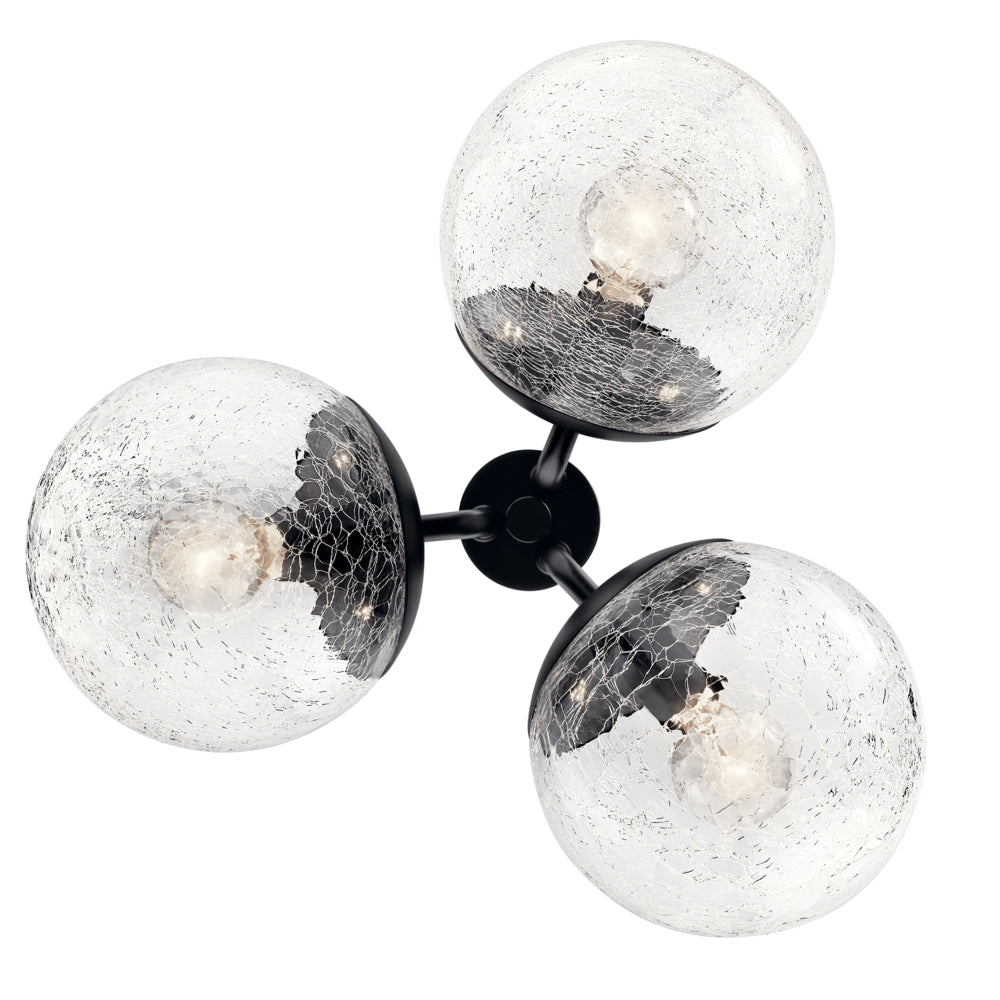 KICHLER, SILVARIOUS CHANDELIER, SEMI FLUSH MOUNT LIGHT