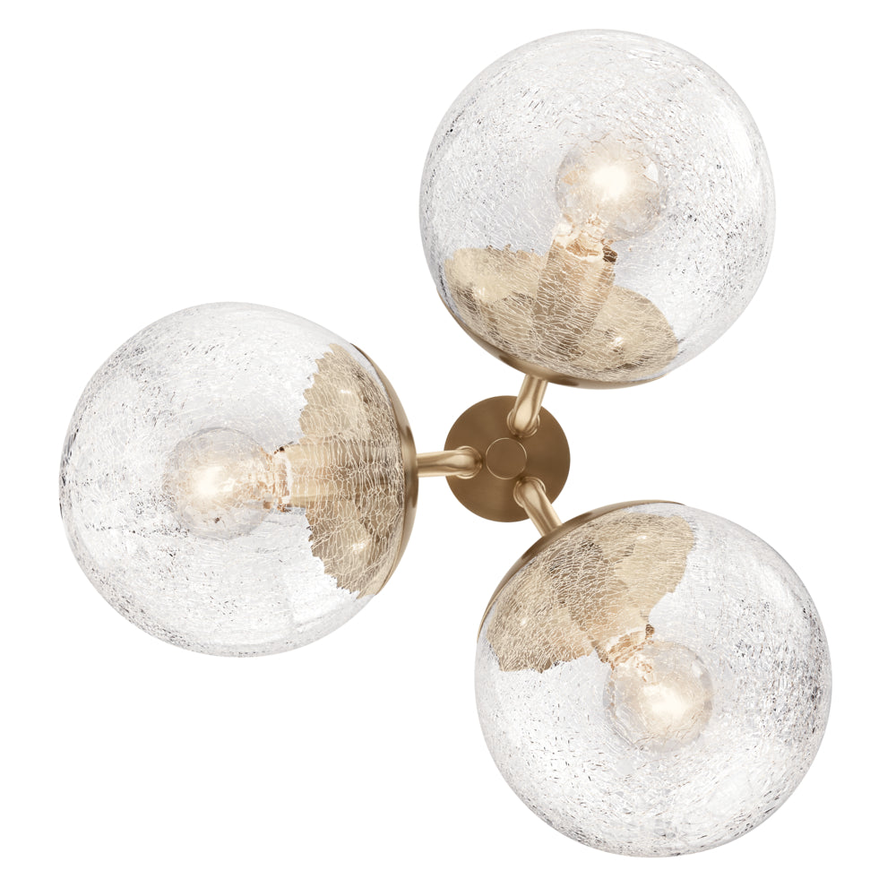 KICHLER, SILVARIOUS CHANDELIER, SEMI FLUSH MOUNT LIGHT
